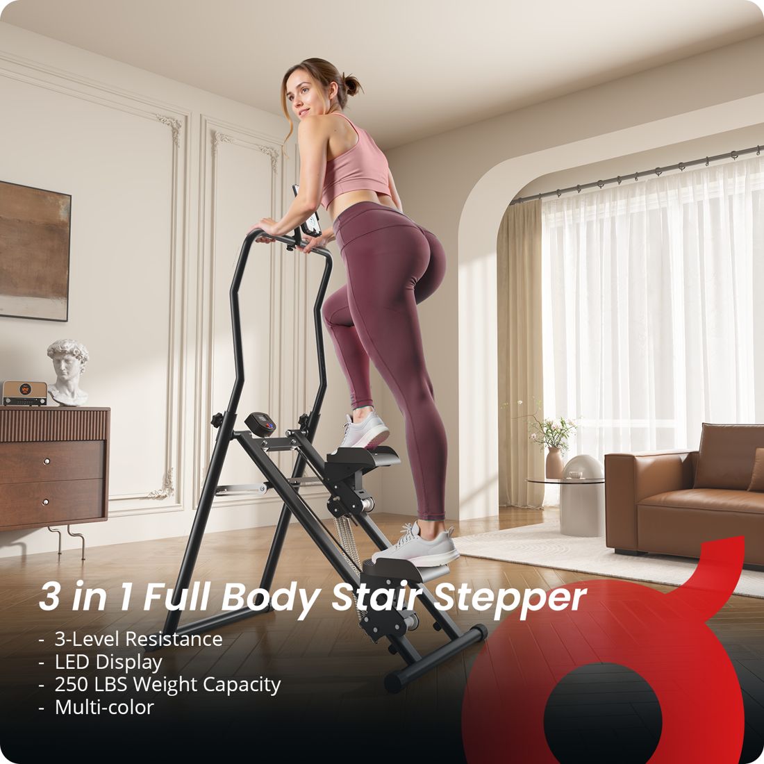 Folding Stair Stepper Vertical Climber