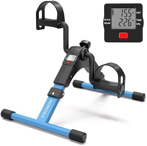 Foldable Pedal Exerciser with LCD Monitor