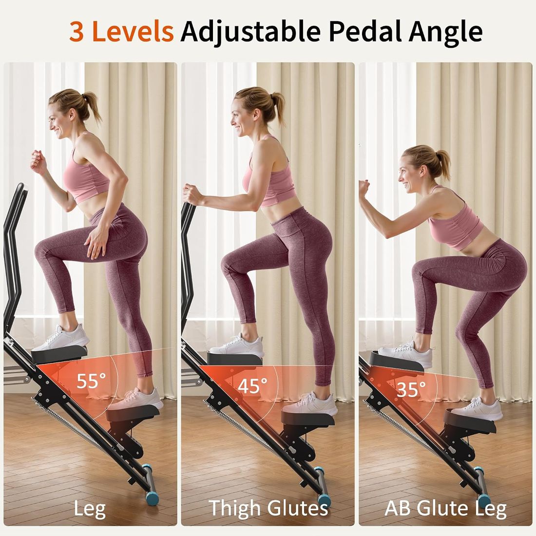 Folding Stair Stepper Vertical Climber view 3
