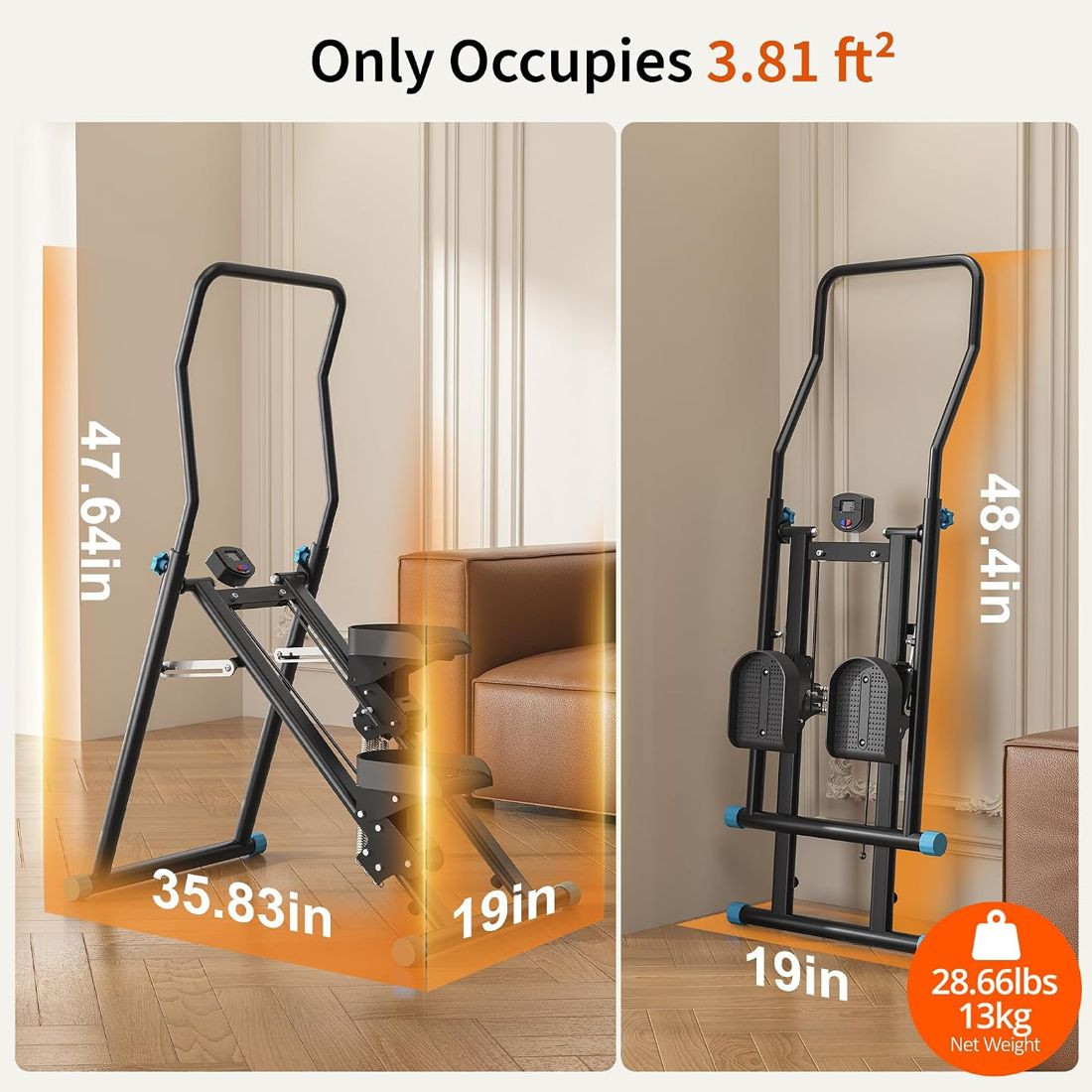 Folding Stair Stepper Vertical Climber view 5