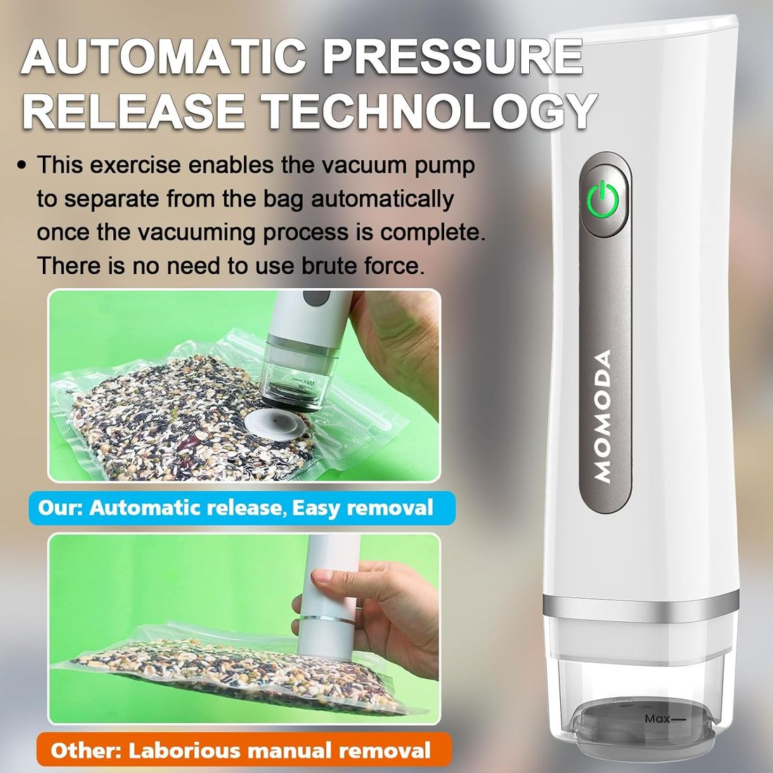 Handheld Vacuum Sealer 55-Piece Kit view 3