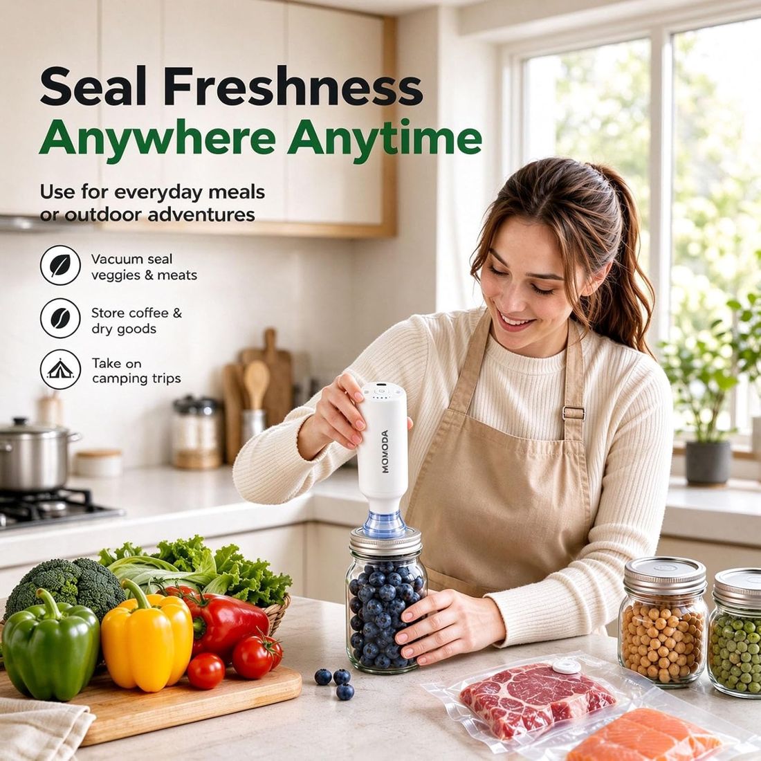Mason Jar Vacuum Sealer Kit view 2