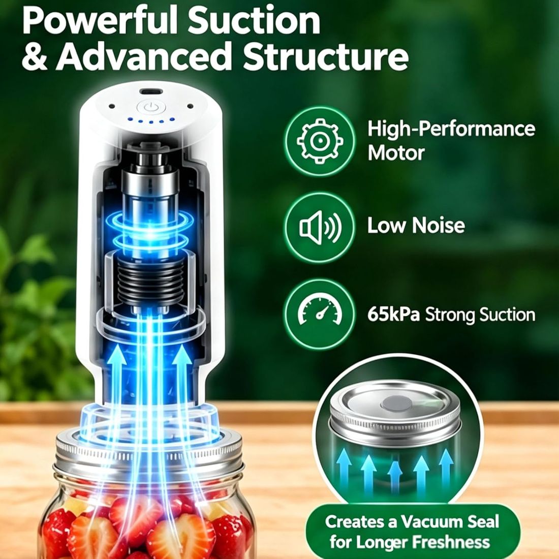 Mason Jar Vacuum Sealer Kit view 4