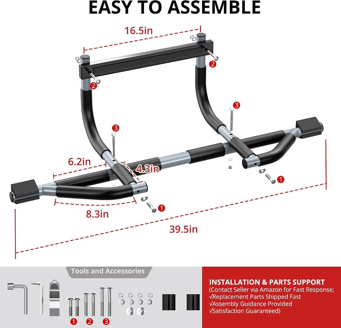 Multi-Grip Doorway Pull-Up Bar view 4