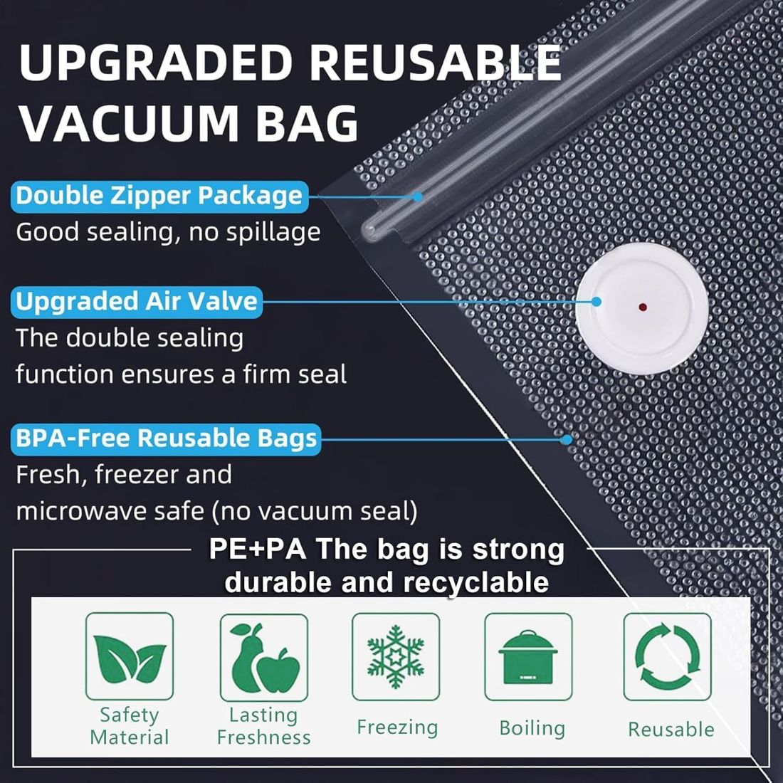 Reusable Sous Vide Bags by Size view 3