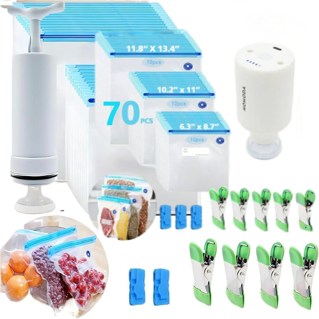 70-Bag Bundle with Manual and Auto Pumps